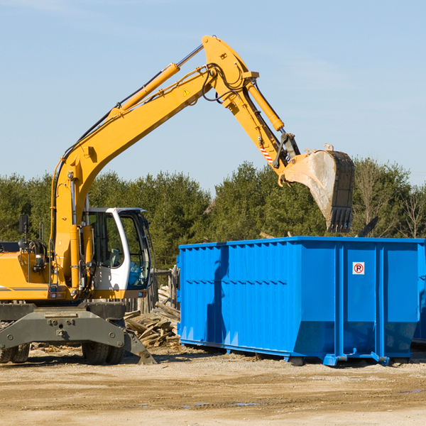 how does a residential dumpster rental service work in Inlet New York